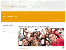 Tablet Screenshot of carefulsupport.com